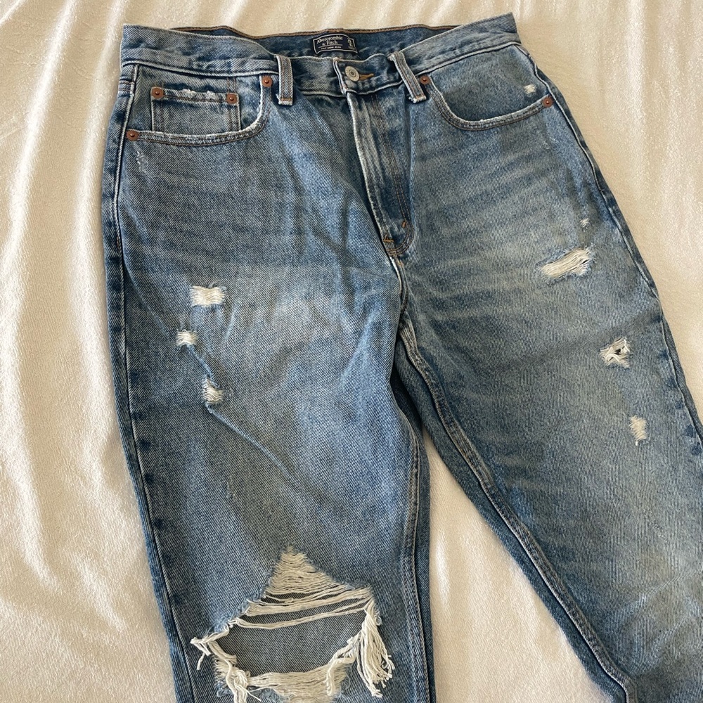 Abercrombie Distressed Mom Jean